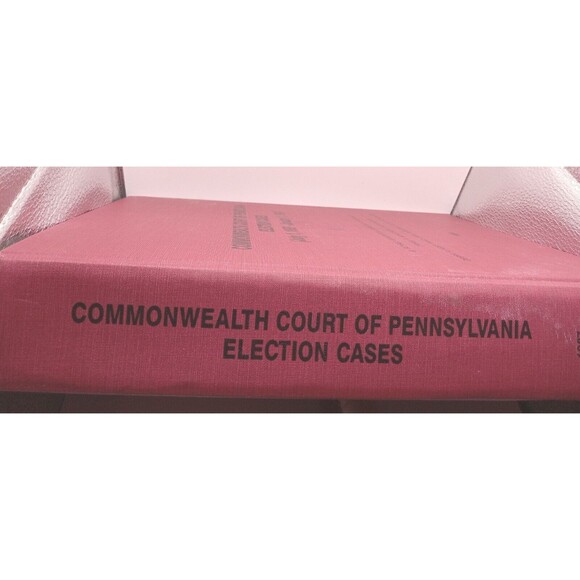 Commonwealth Court of Pennsylvania Election Cases July 1, 1987 - 1994 Book - Picture 10 of 10